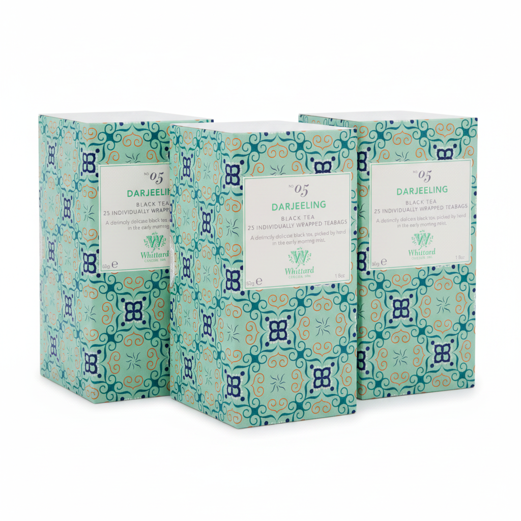 Darjeeling 25 Individually Wrapped Teabags (Pack of 3)