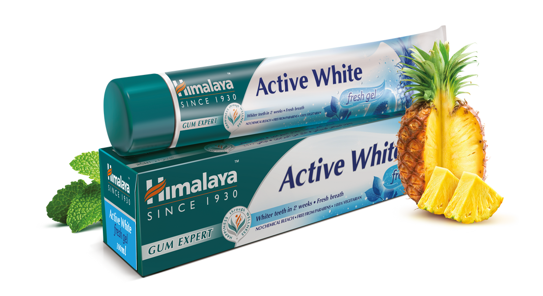 Himalaya Active White Fresh Gel 100ml (Pack of 4)