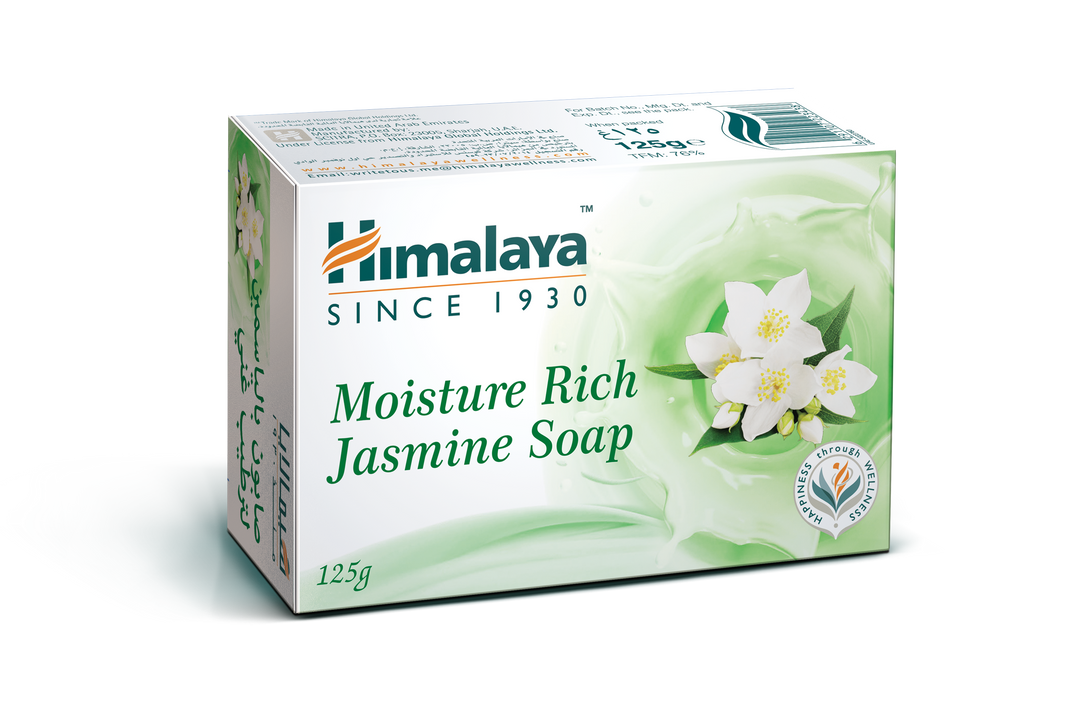 صابون هيمالايا المرطب الغني بالياسمين 125 جم (عبوة من 6 قطع)