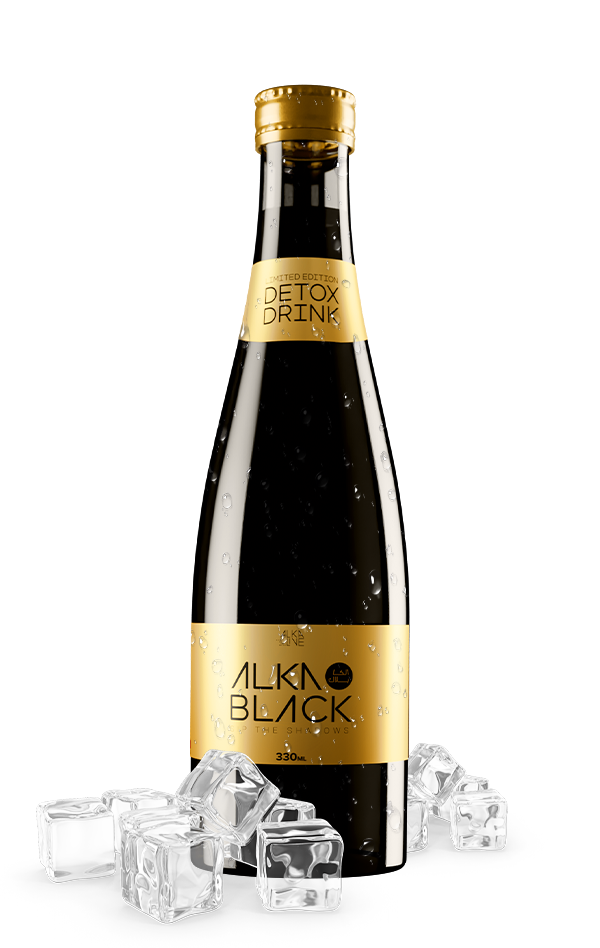 Alkablack : The Premium Detox Drink Still 330ml - (2 Packs of 6 Pieces - Total 12 Pieces)
