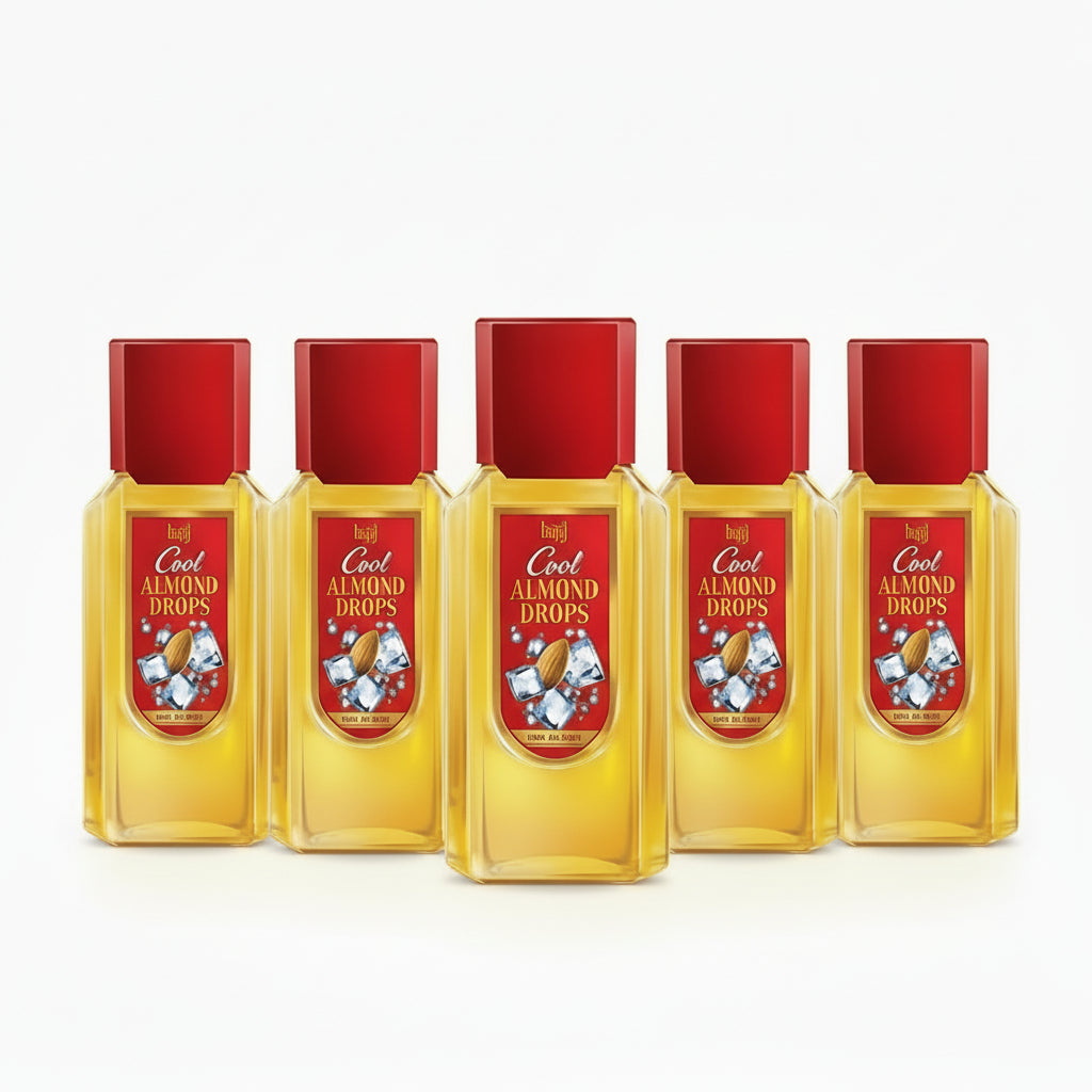 Bajaj Cool Almond Drop Oil 200 Ml (Pack of 5)