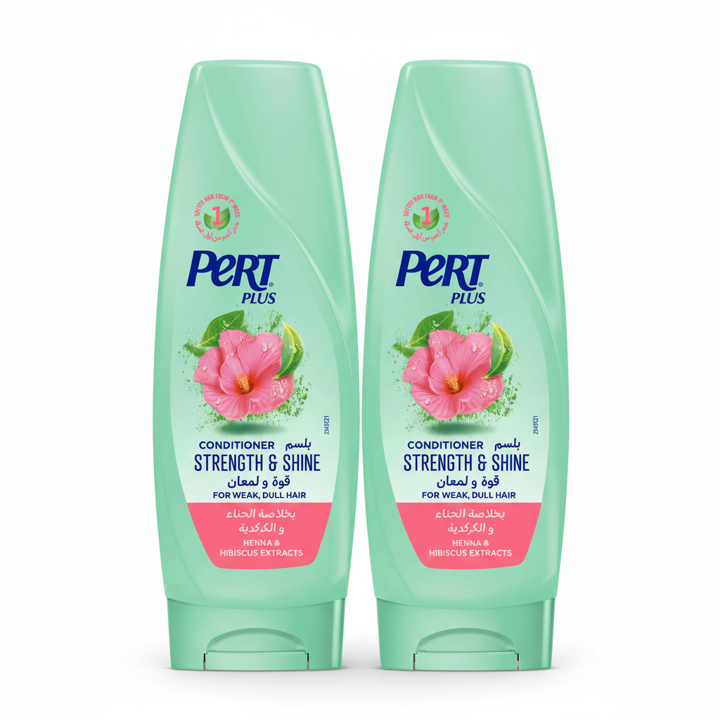 Pert Conditioner Henna & Hibiscus - Strenth And Shine 360 ml (Pack of 2)