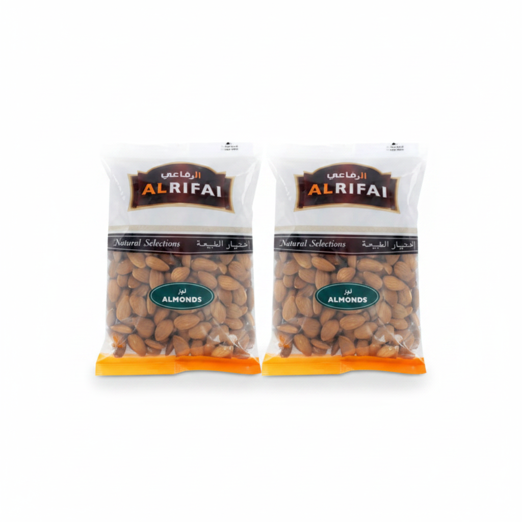 Al Rifai Raw Almonds 200 Gm (Pack of 2)