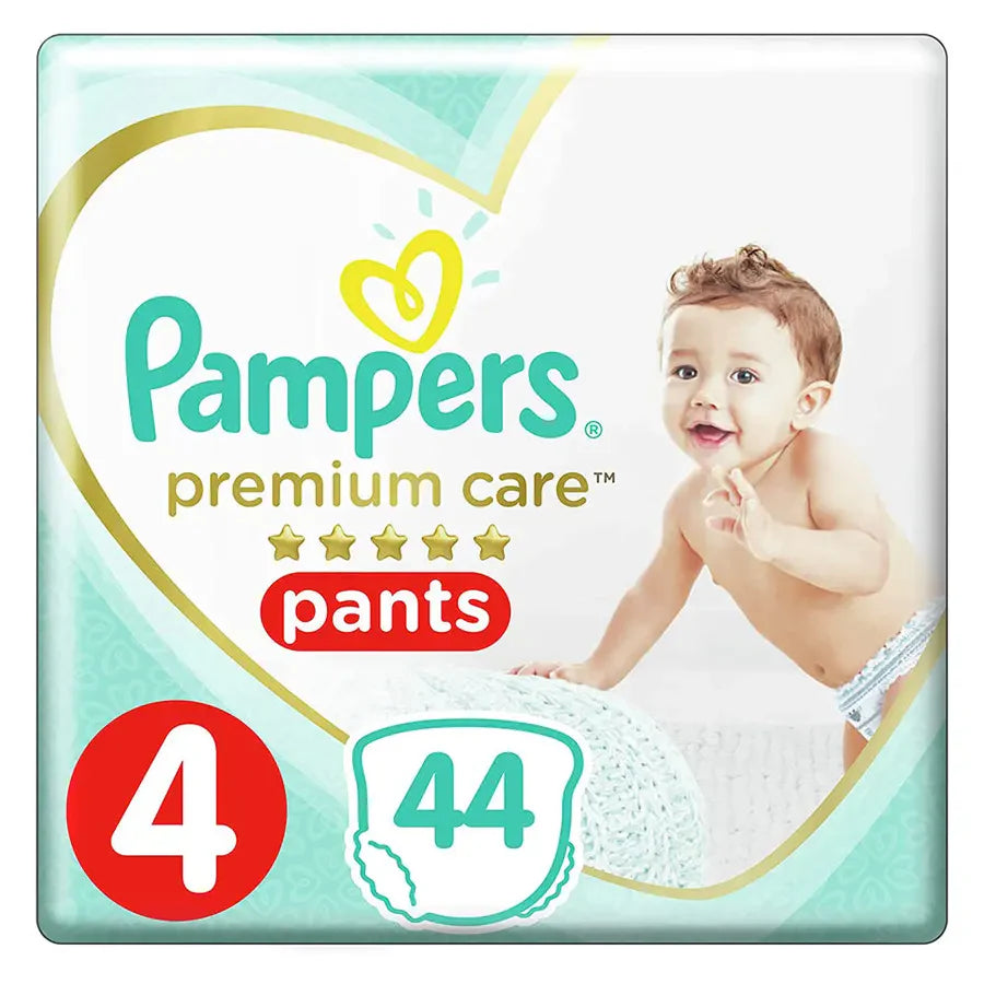 Pampers Premium Protection Pants Size 4 (9-14 kg) - (44Pants X Pack of 2 - Total 88 Pants)