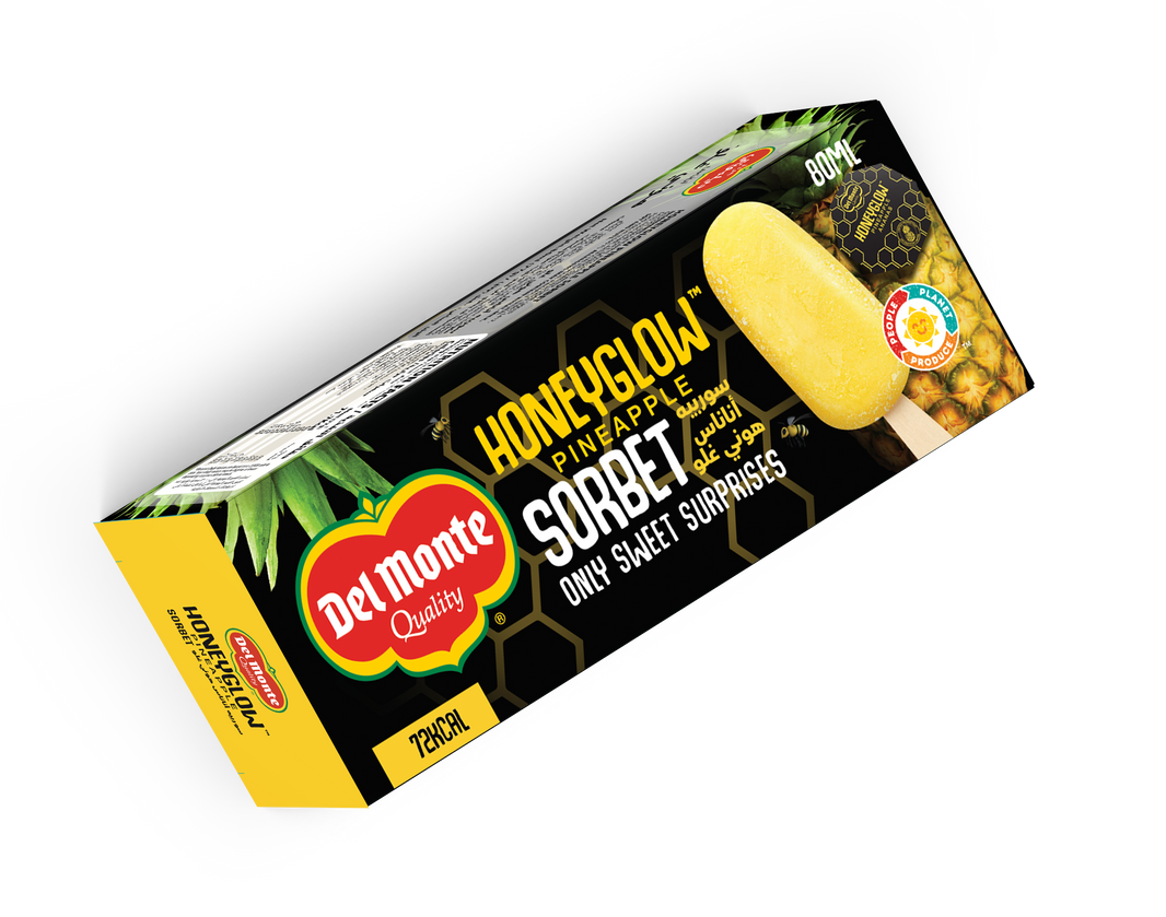 Del Monte Honey Glow Pineapple Sorbet 80ml (Pack of 3)