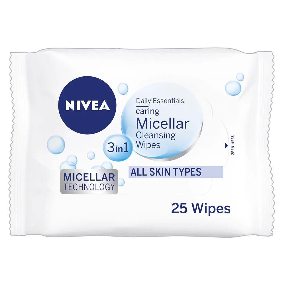 Nivea Micellair Water Wipes 25 Pieces - (Pack Of 6) - Billjumla.com