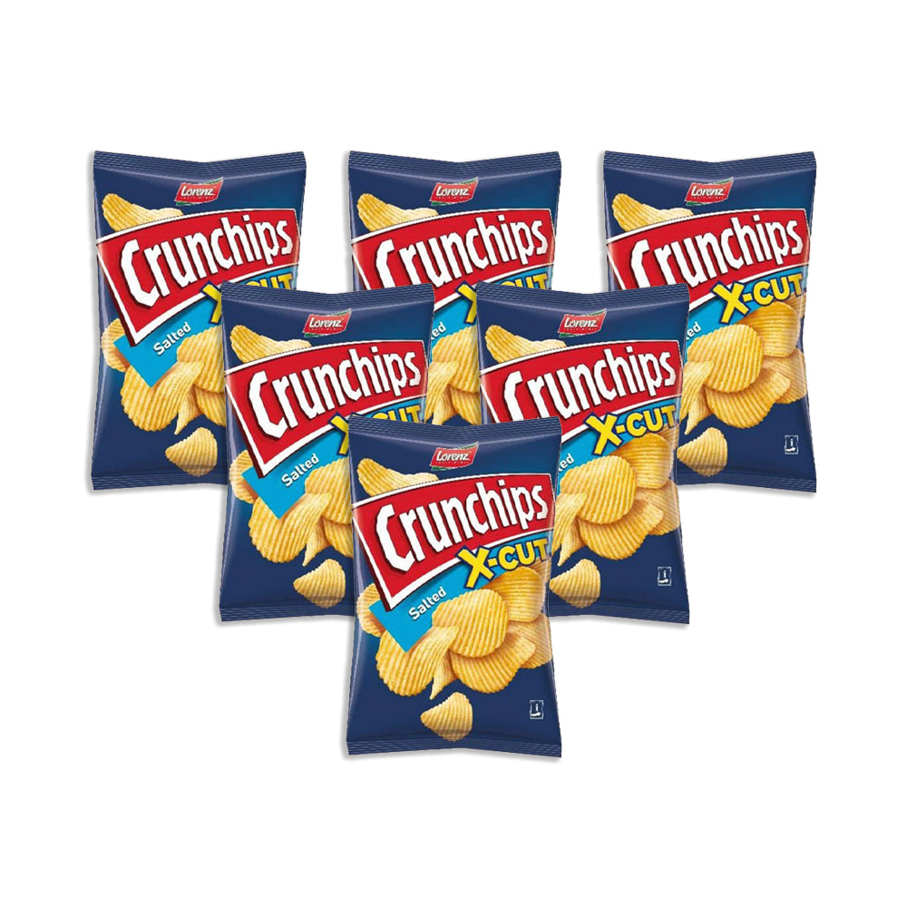 رقائق بطاطس كرانشيبس اكس-كت المملحة من لورنز ( مجموعة من 6 أكياس)