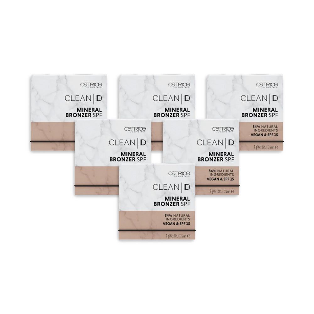 برونزر معدني كلين آي دي من كاتريس 010 بعامل حماية من الشمس 15 (عبوة من 3 قطع)