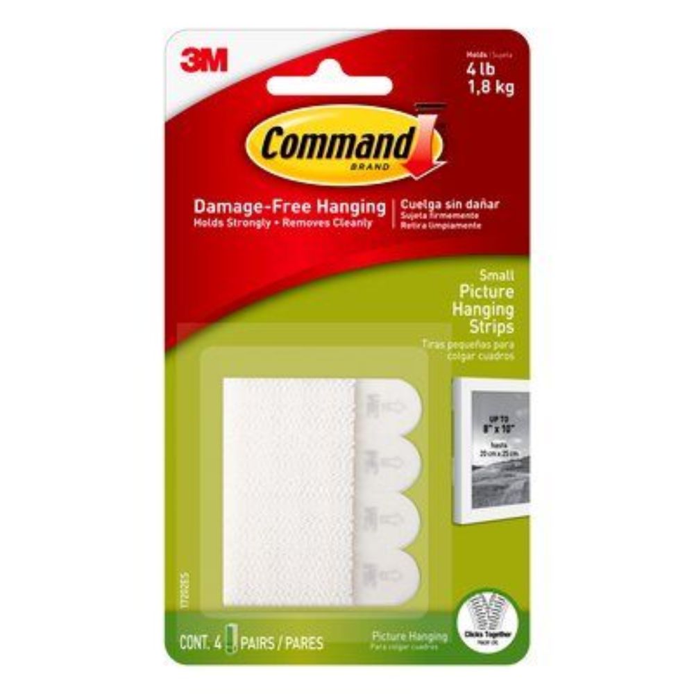 3M Command Small Picture Hanging Strips - (Pack of 9) - Billjumla.com