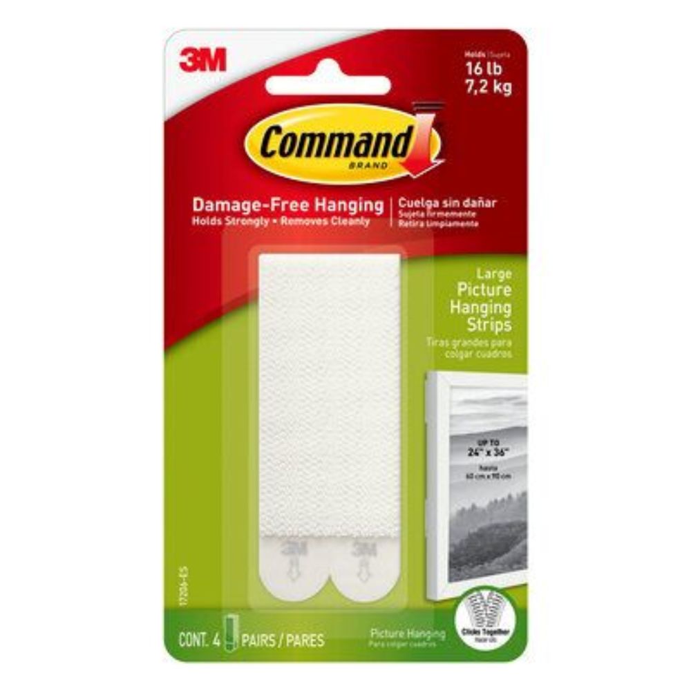 3M Command Large Picture Hanging Strips - (Pack of 6) - Billjumla.com