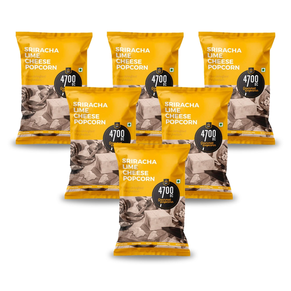 4700BC Sriracha Lime Cheese Popcorn 75g (Pack of 6)