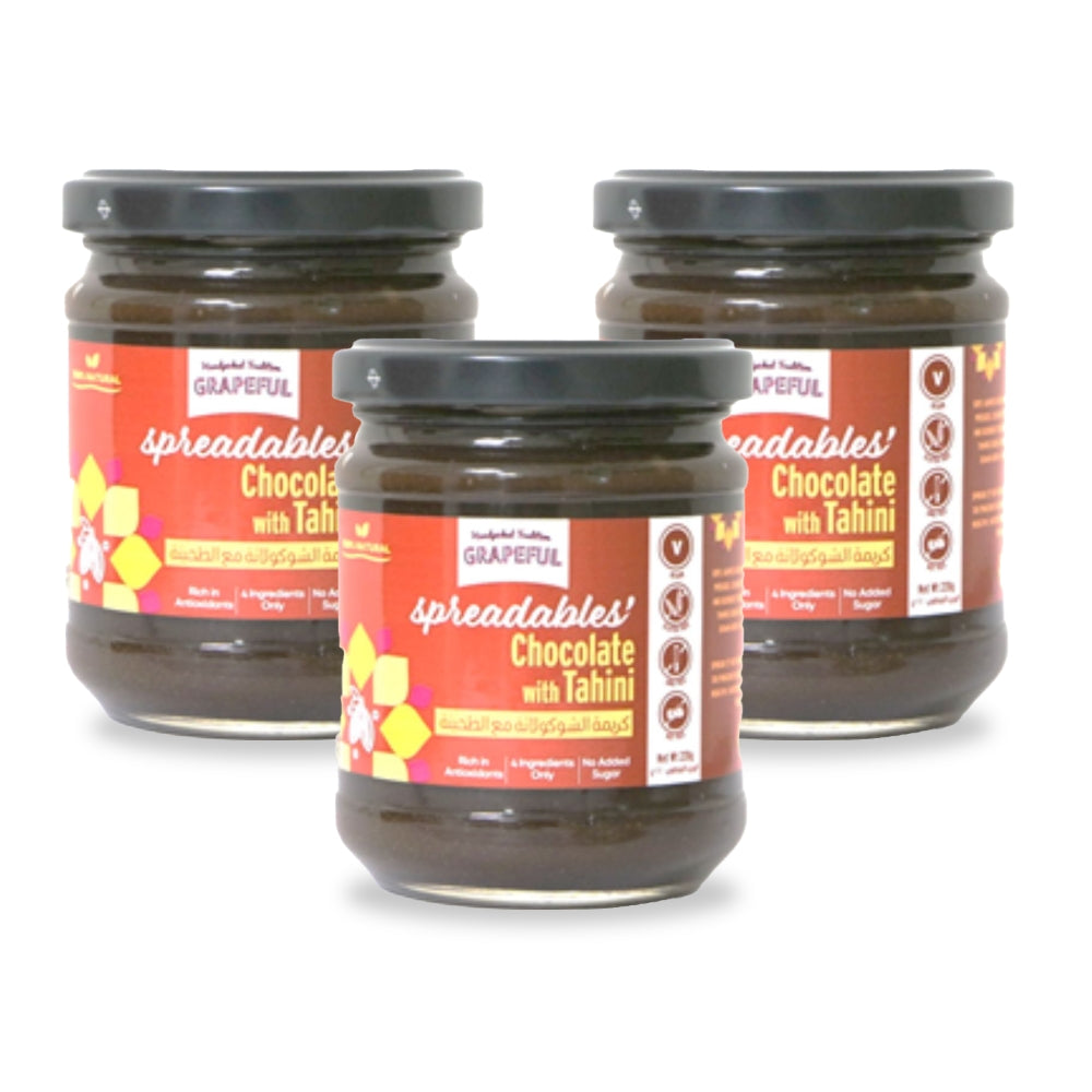 Grapeful Chocolate Tahini Spread 220g (Pack of 3)