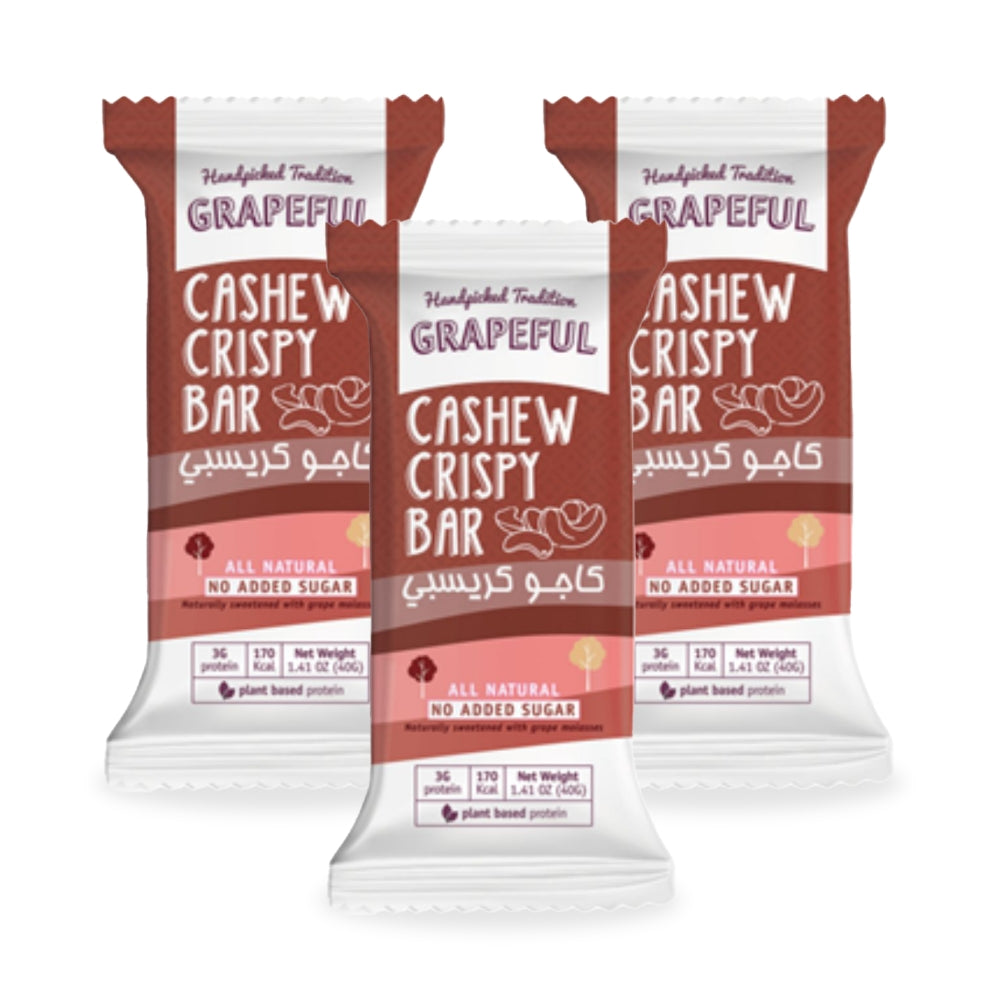 لوح مقرمش بالكاجو الجريب 40 جم (عبوة من 3 قطع)