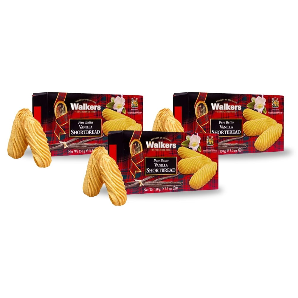 Walkers Vanilla Shortbread 150g - (Pack of 3)
