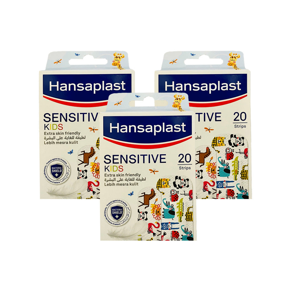 Hansaplast Kids Sensitive 20 Strips (Pack of 3)