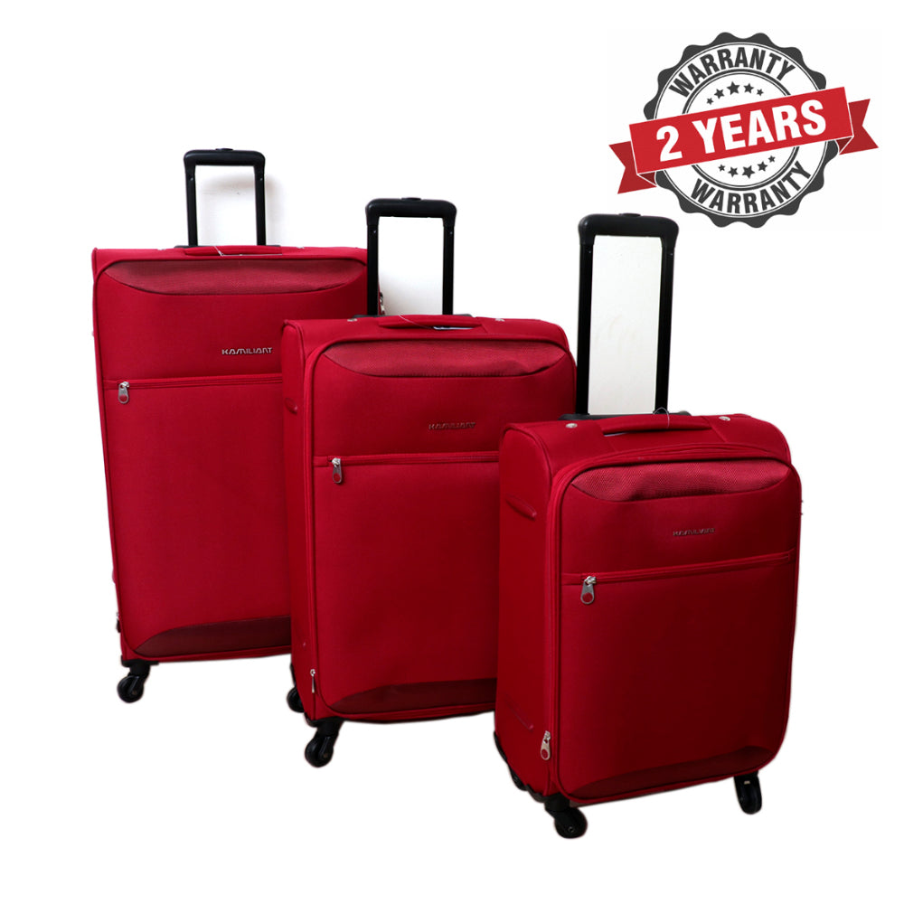 Kamiliant Zaka Hard Luggage Maroon 3 قطع (56 سم + 67 سم +78 سم)