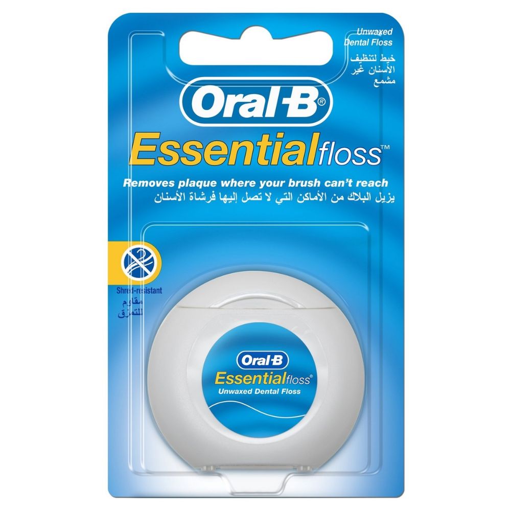Oral-B Floss Essential 50M Unwaxed (Pack Of 6) - Billjumla.com