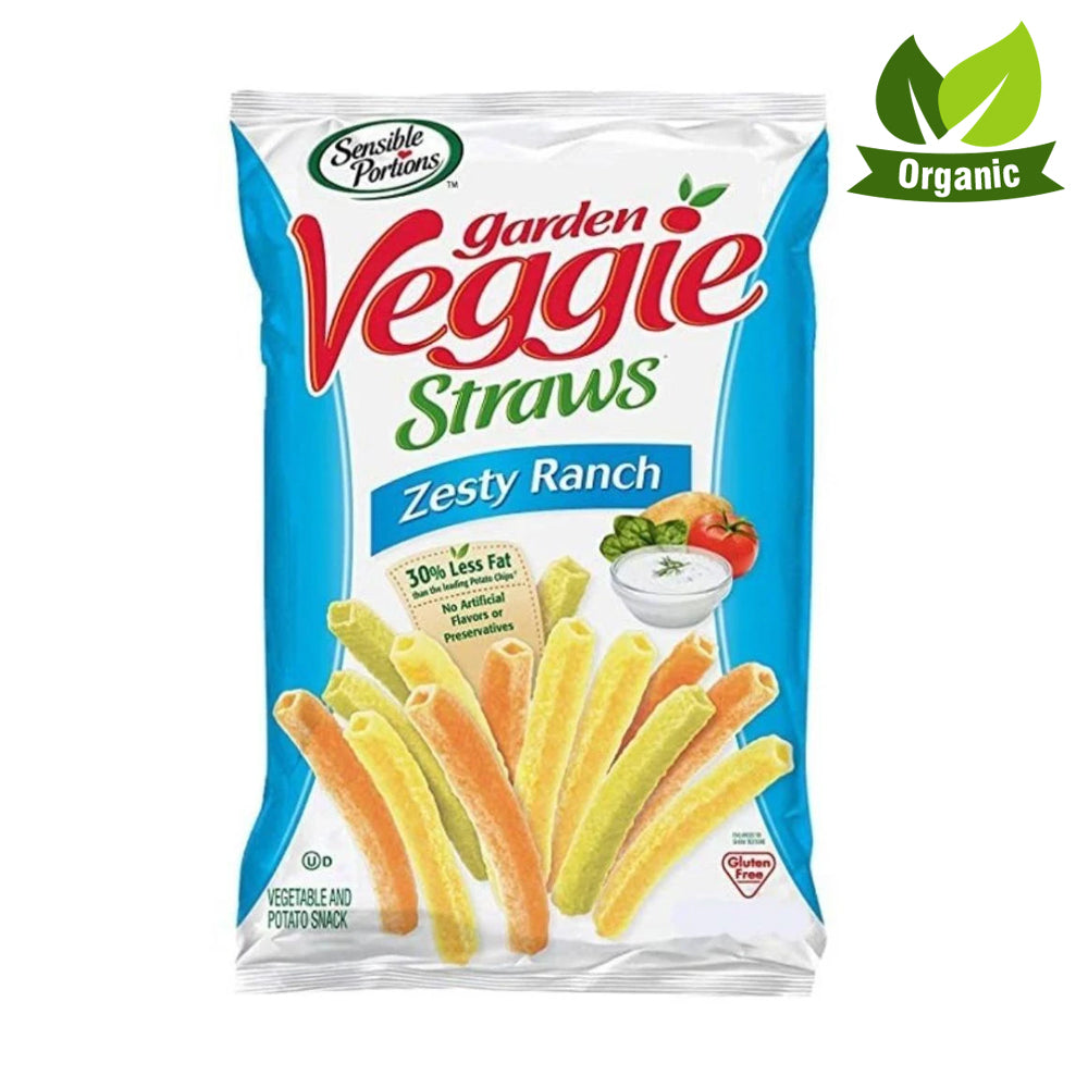 Sensible Portions Zesty Ranch Veggie Straws 120g - (Pack of 12) - Billjumla.com
