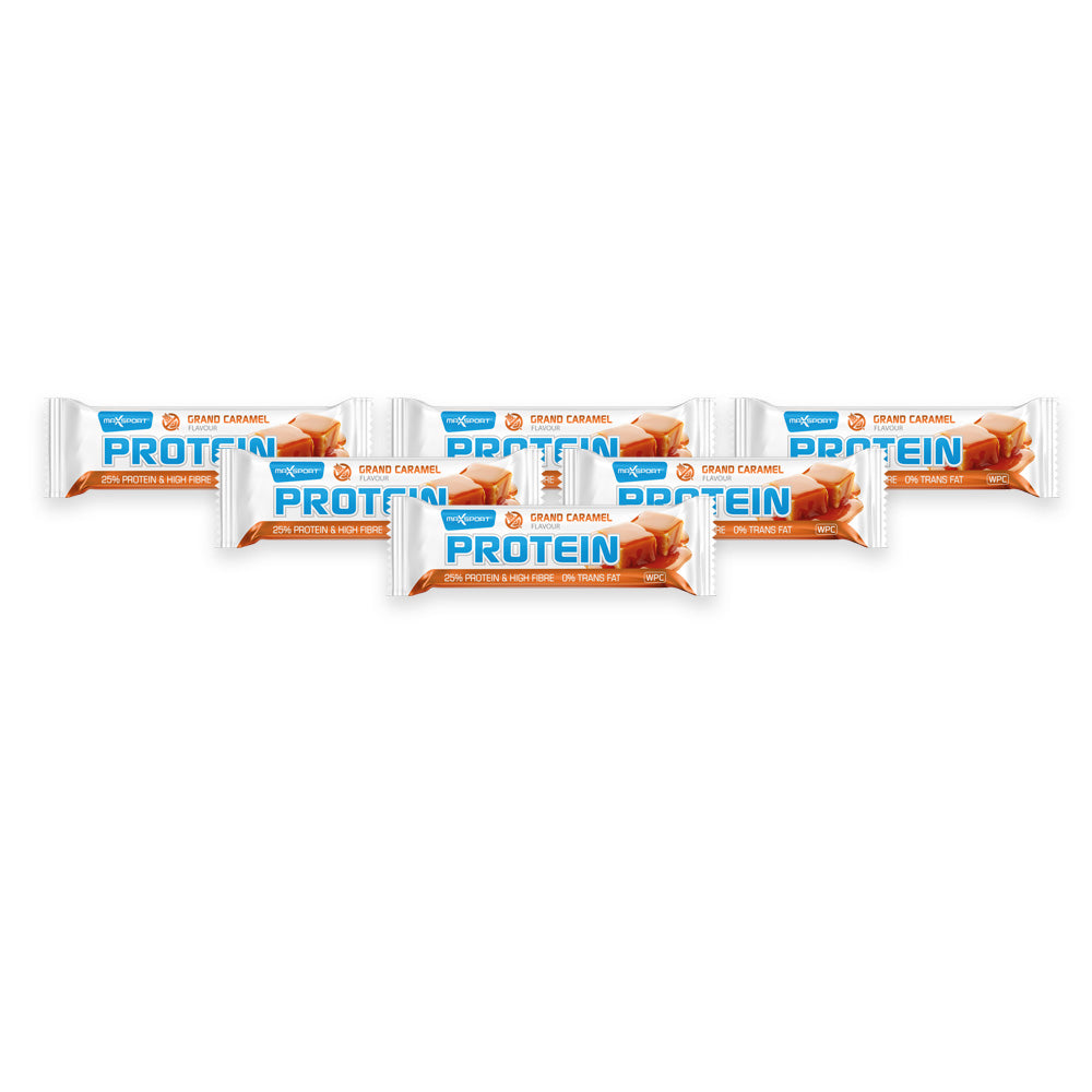 Maxsport Gluten Free Protein Bar - Grand Caramel 60g (Pack of 6)