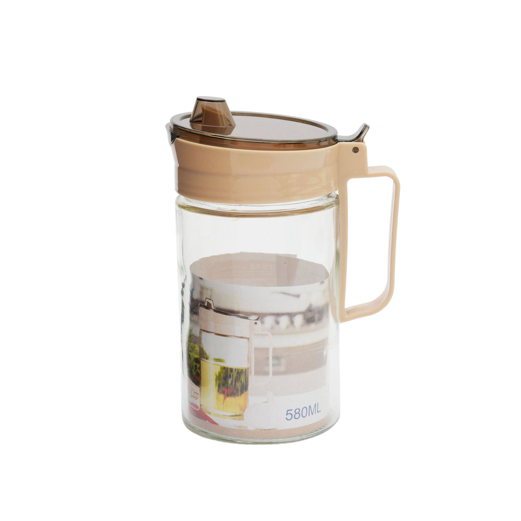 وعاء زيت زجاجي أزرق ملكي 580 مل (عبوة من 3 قطع)