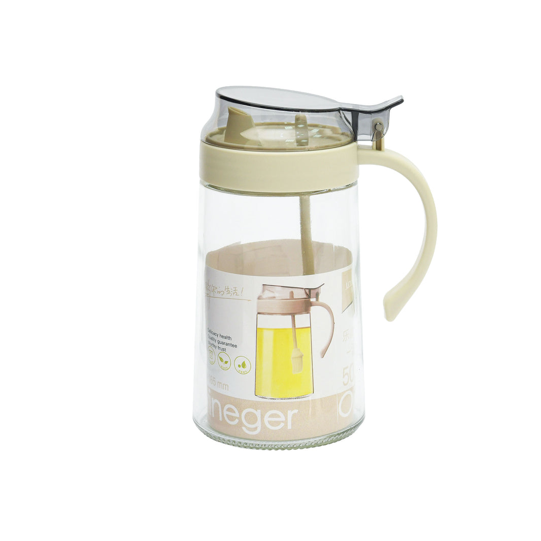 وعاء زيت زجاجي أزرق ملكي 500 مل (عبوة من 3 قطع)