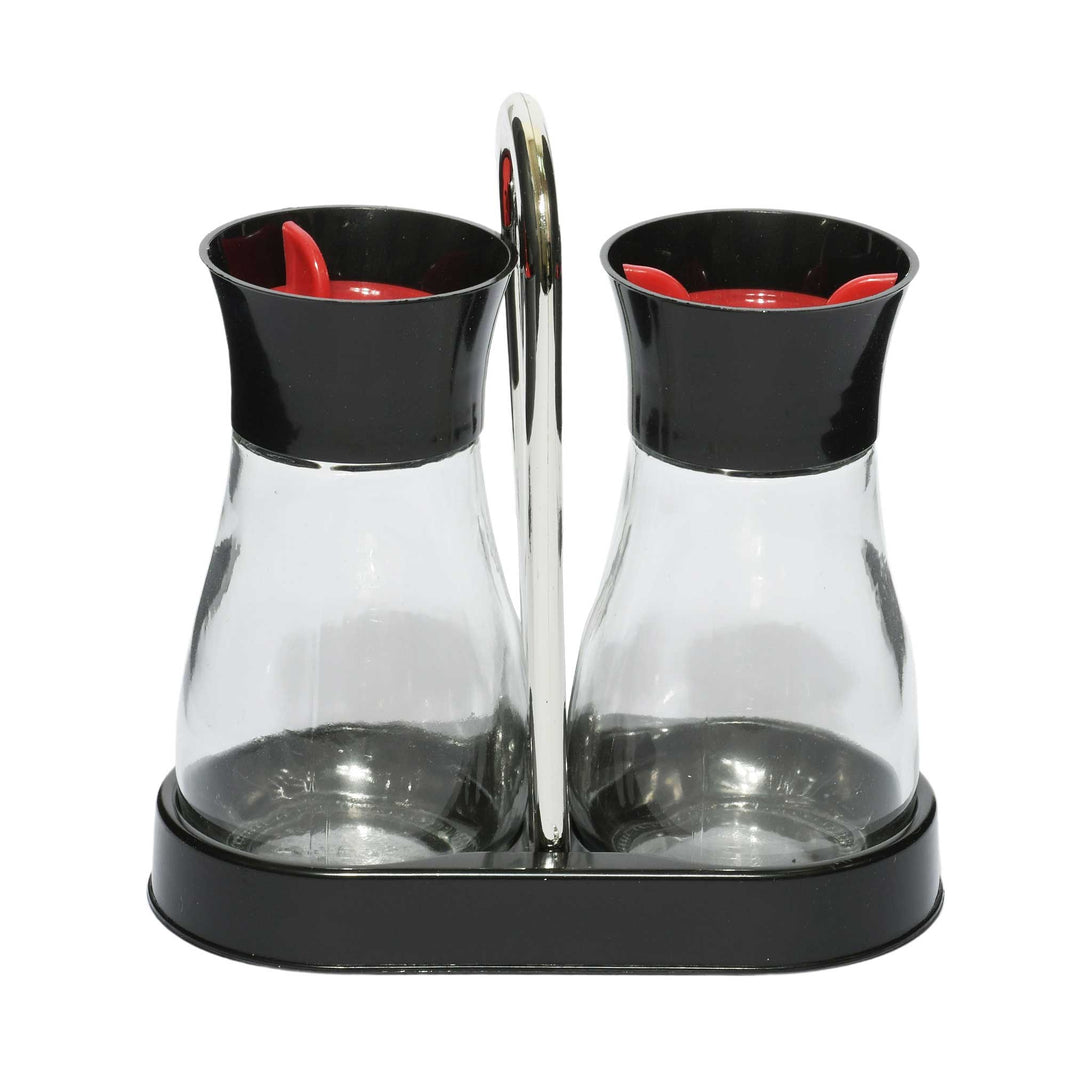 Spice Jar With Rack (Pack of 2)