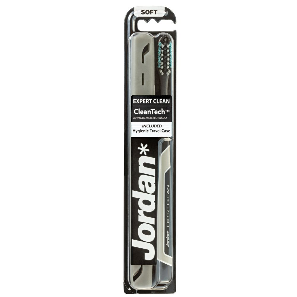 Jordan Toothbrush Expert Clean Soft With Travel Case - (Pack of 3 Pieces) - Billjumla.com
