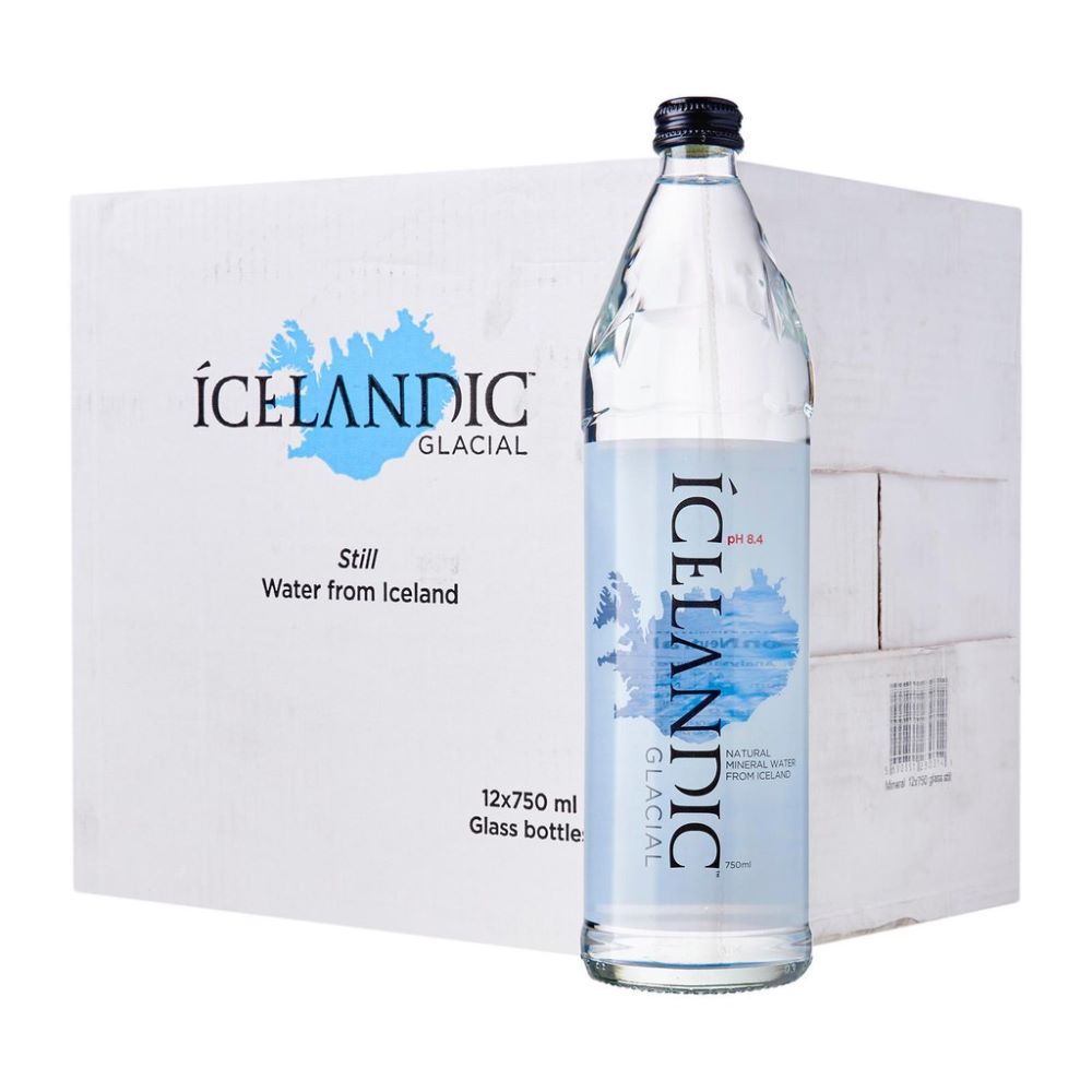Icelandic Glacial Still Water In Glass 750ml (Pack Of 12 Pieces)