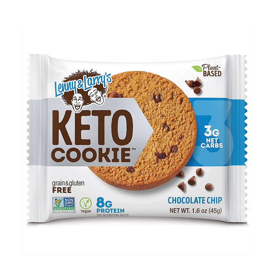 ليني اند لاريز كيتو كوكي رقائق الشوكولاتة 45 جم (عبوة من 12 قطعة)