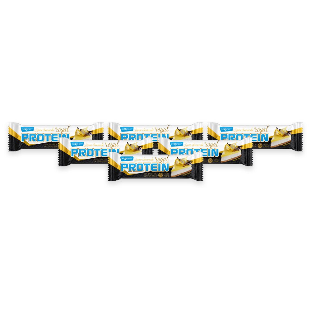 Maxsport Royal Protein GF Bar - Lemon Cheesecake 60g (Pack of 6)