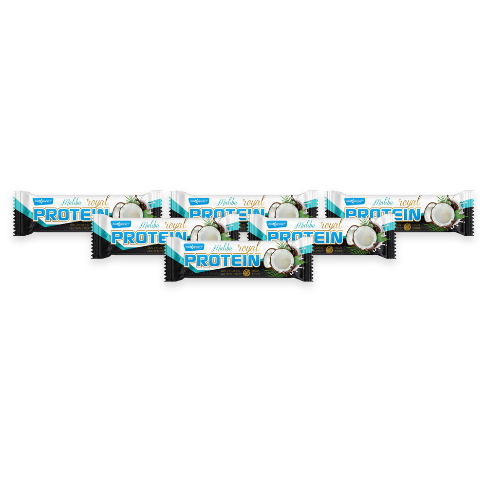 Maxsport Royal Protein GF Bar - Malibu 60g (Pack of 6)