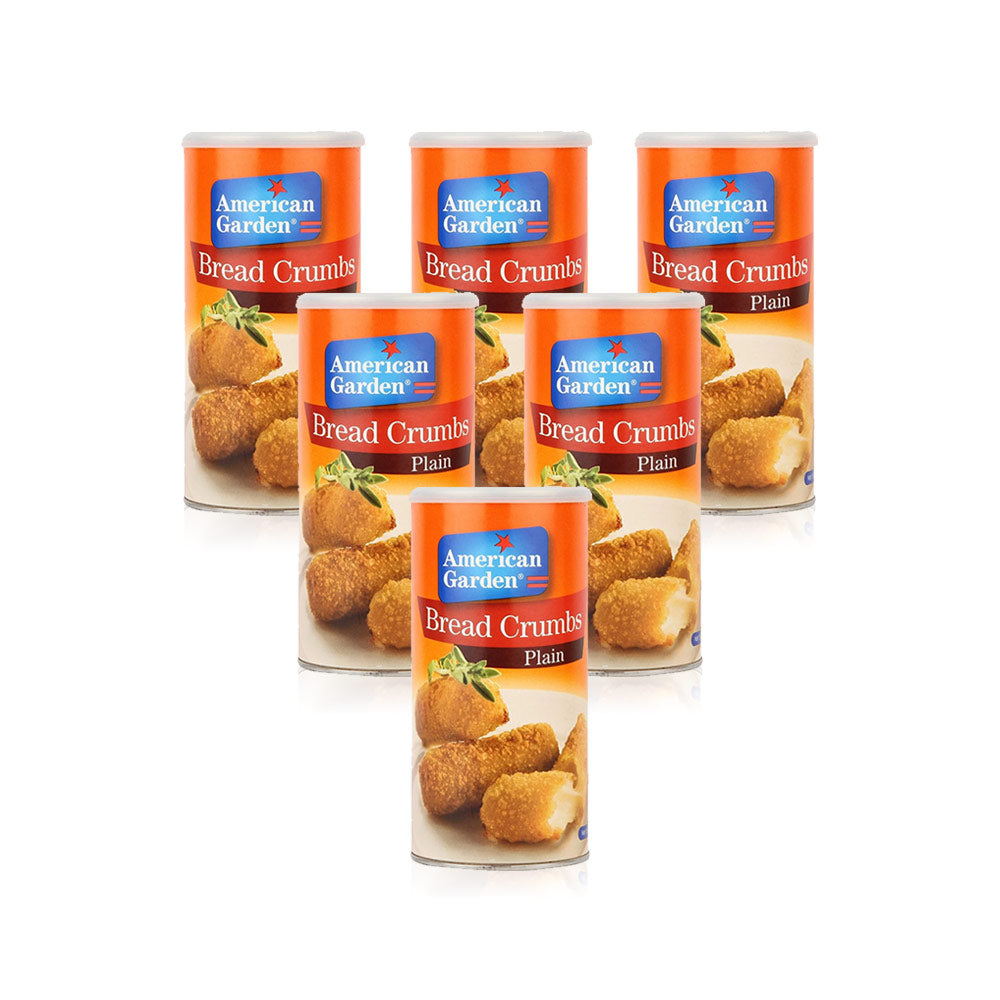 American Garden Bread Crumbs Plain 425g - (Pack of 6)