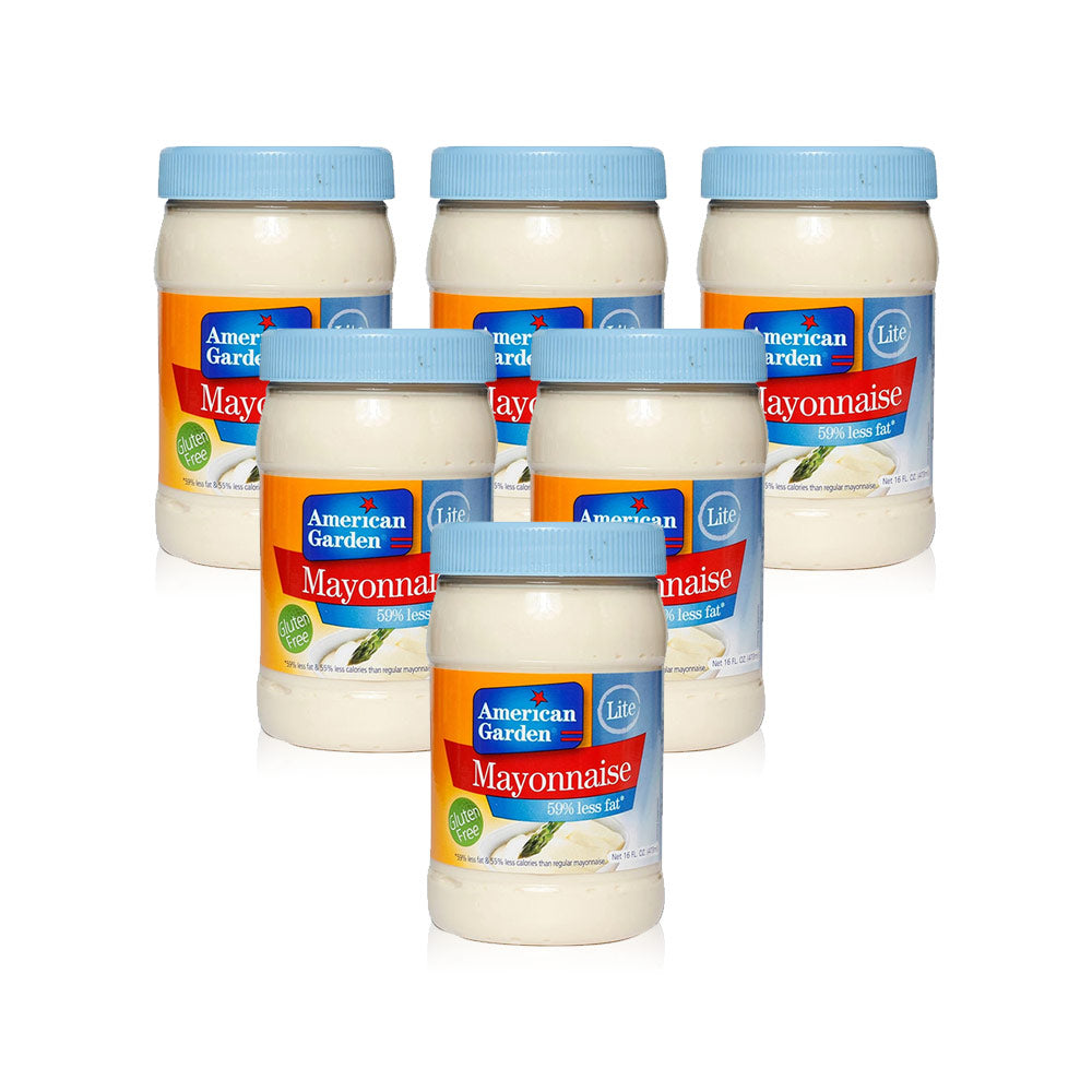 American Garden Lite Mayonnaise 453g (Pack of 6)