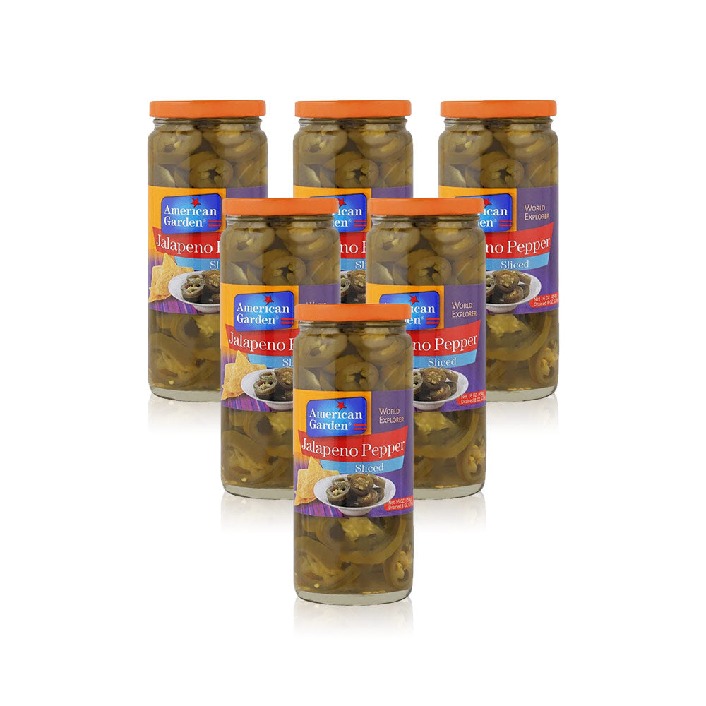 أمريكان جارين شرائح هالبينو 455 غ عبوة من 6 قطع