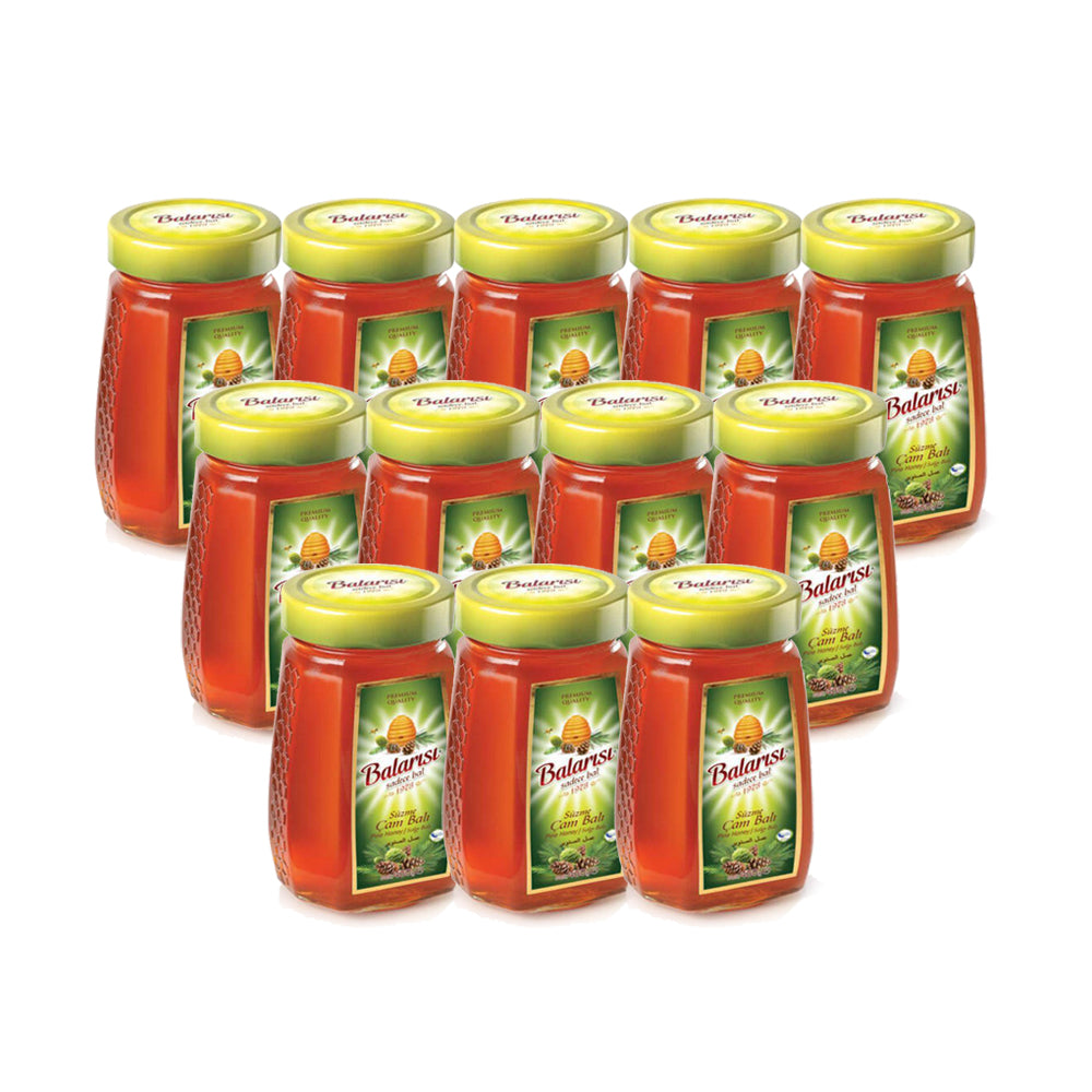 بالاريسي عسل مستخرج من الصنوبر 460غ -مجموعة من 12 قطعة