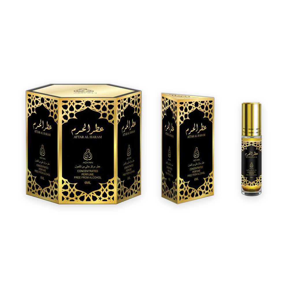 Adyan Roll On Attar Al Haram 6ml - (3 Packs - Total 18 Pieces)