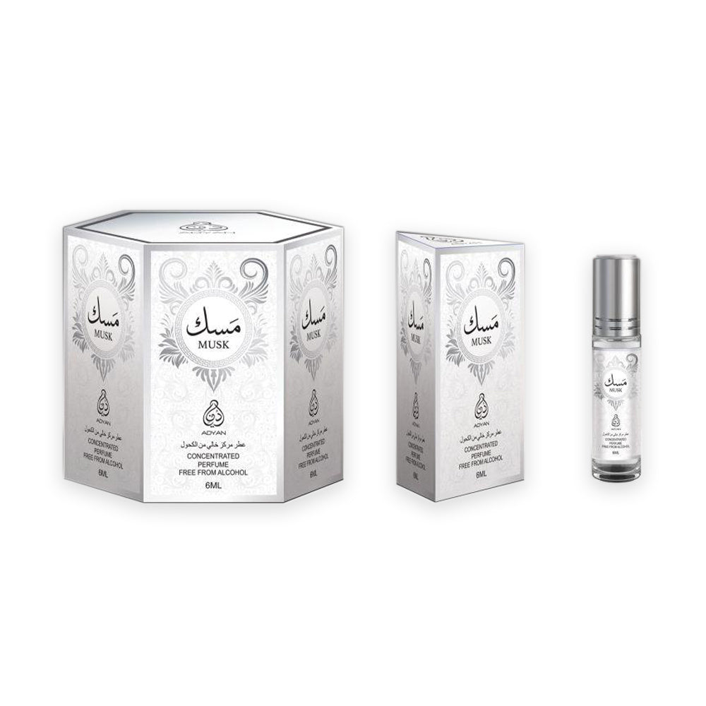 رول عطل المسك من اديان 6 مل - (3 عبوات - بمجموع 18 قطعة)