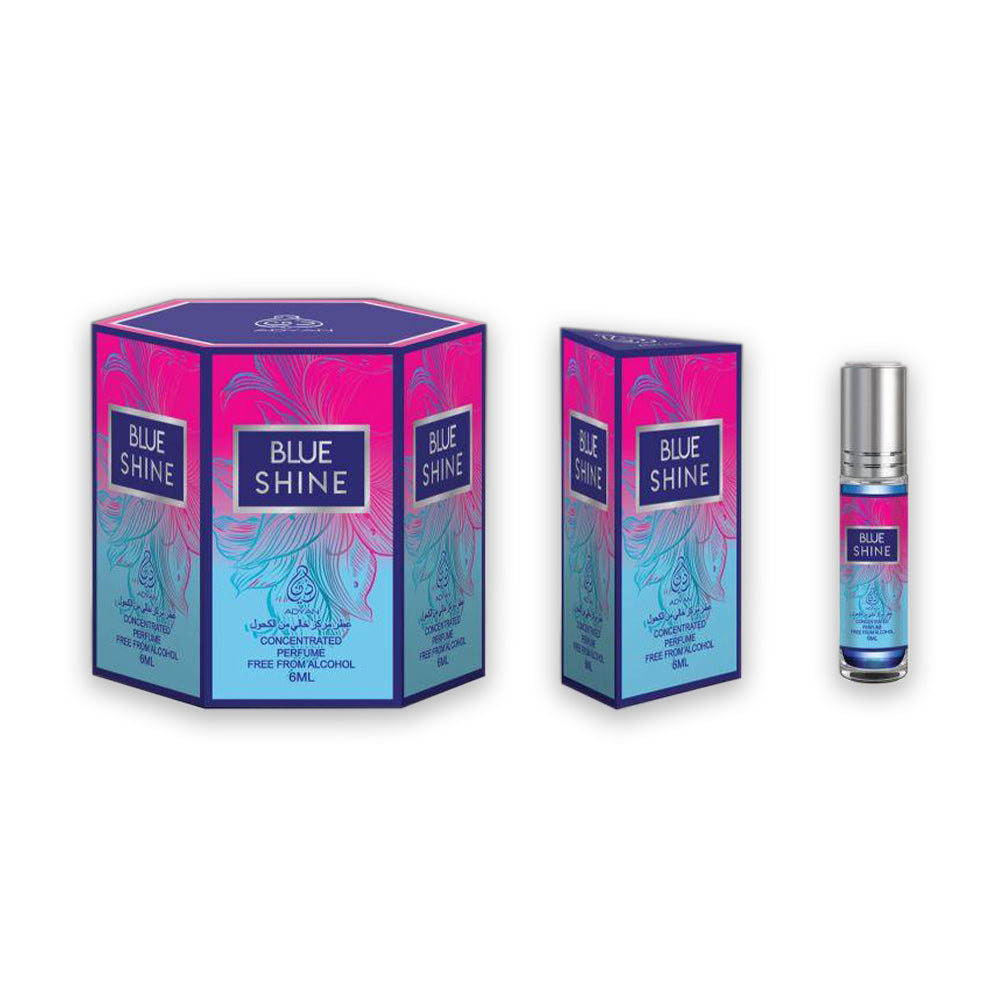 رول عطر بلو شاين من اديان 6 مل - (3 عبوات -بمجموع 18 قطعة)