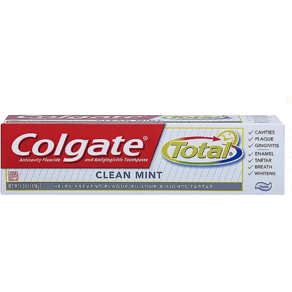 Colgate Total Clean Mint Fluoride Toothpaste 75ml - Pack of 6 - Billjumla.com