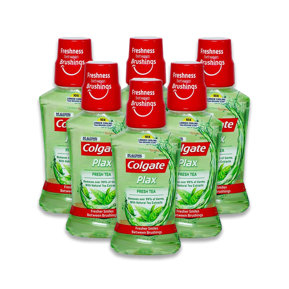 Colgate Mouthwash Plax Fresh Tea 250ml - Pack of 6