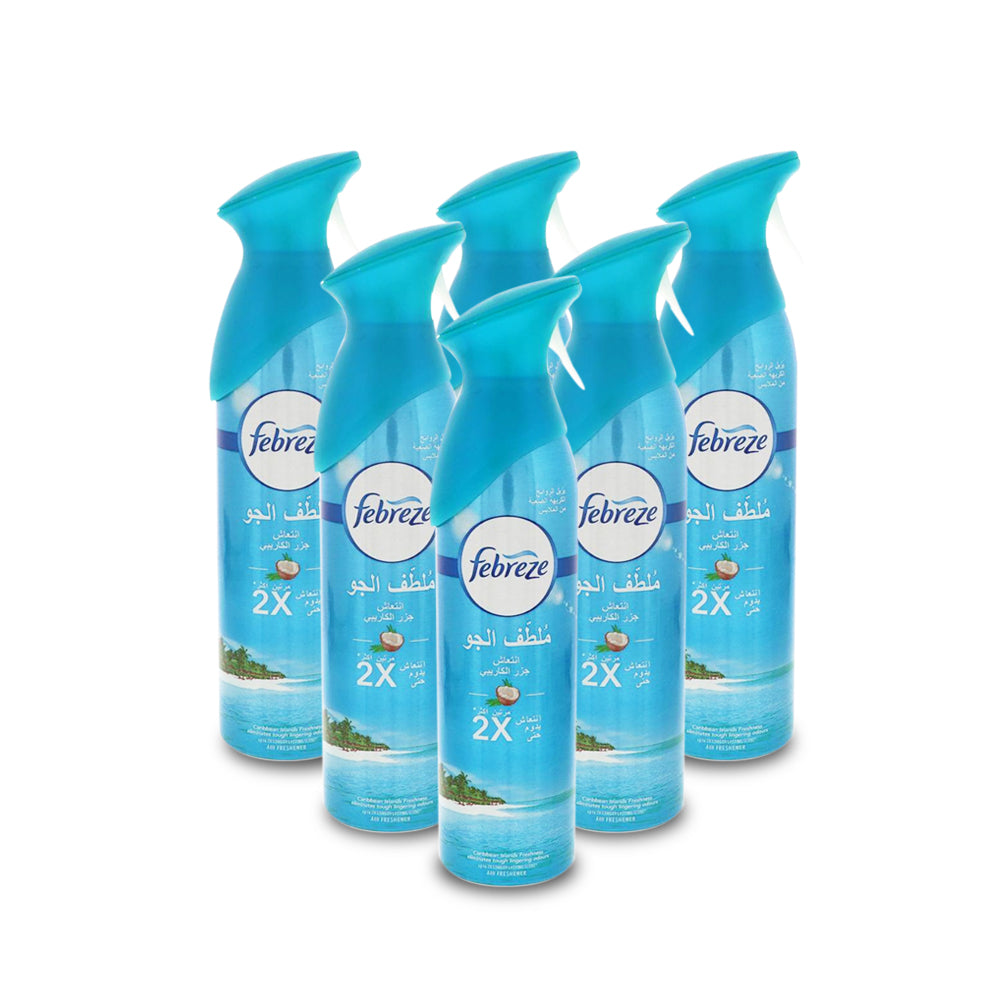 Febreze Air 2X Caribbean Islands 300Ml (Pack Of 6)
