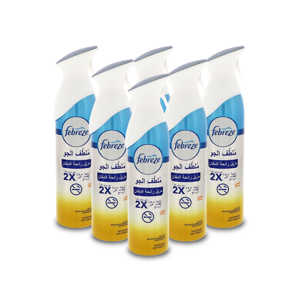 (مجموعة من 6 قطع)ملطف الجو فيبريز مزيل رائحة السجائر مضاغف التركيز 300 مل