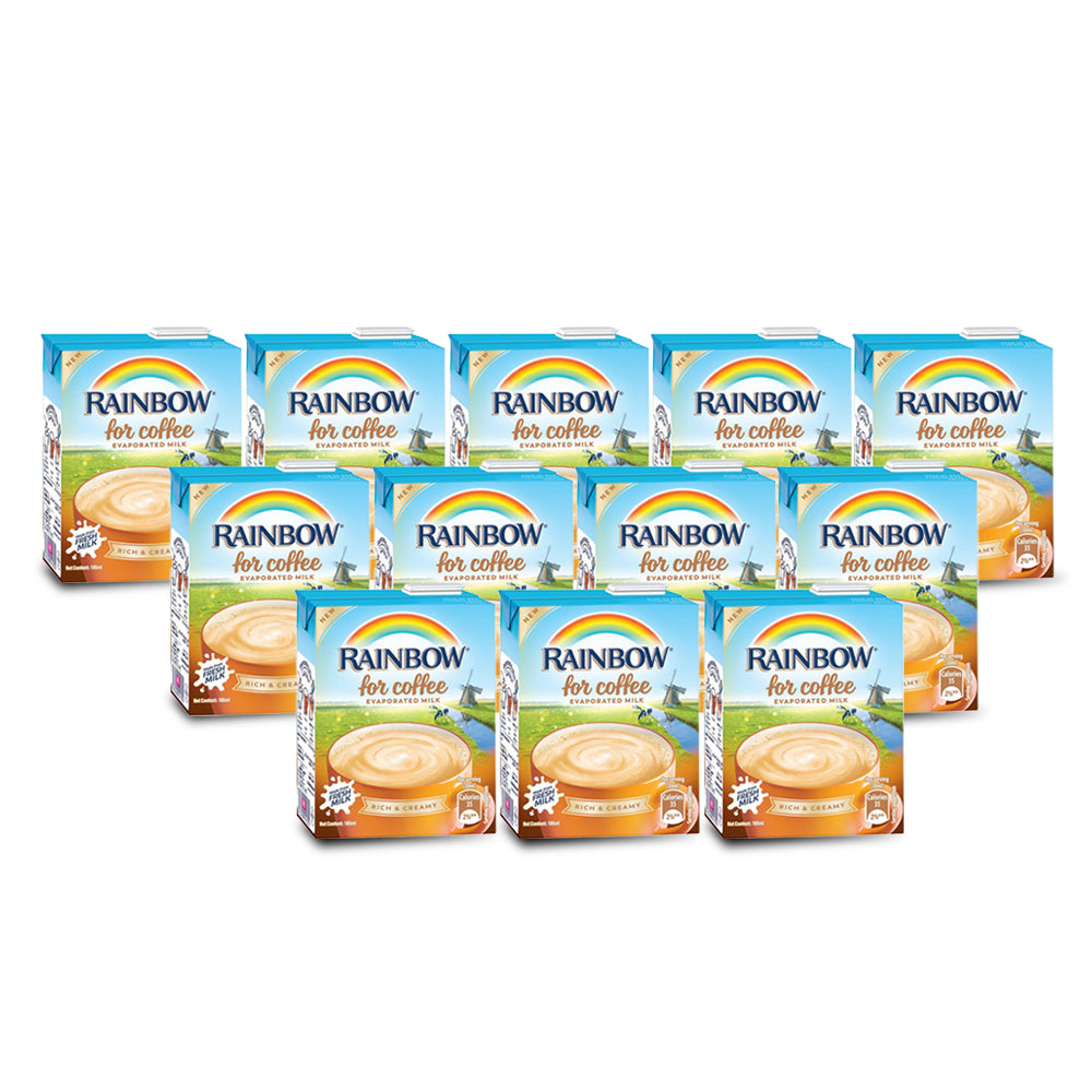 Rainbow Evaporated Milk 186ml - (Pack of 18)