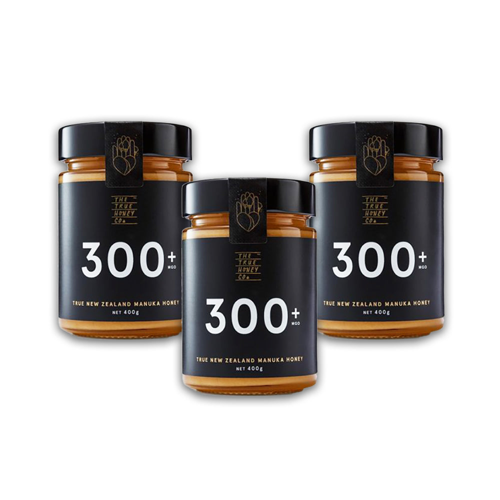 The True Honey Co. Manuka Honey 300+ MGO - 400g (Pack of 3)