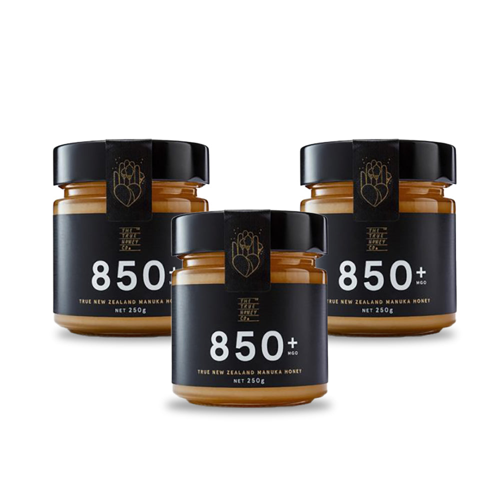 The True Honey Co. Manuka Honey 850+ MGO - 250g (Pack of 3)