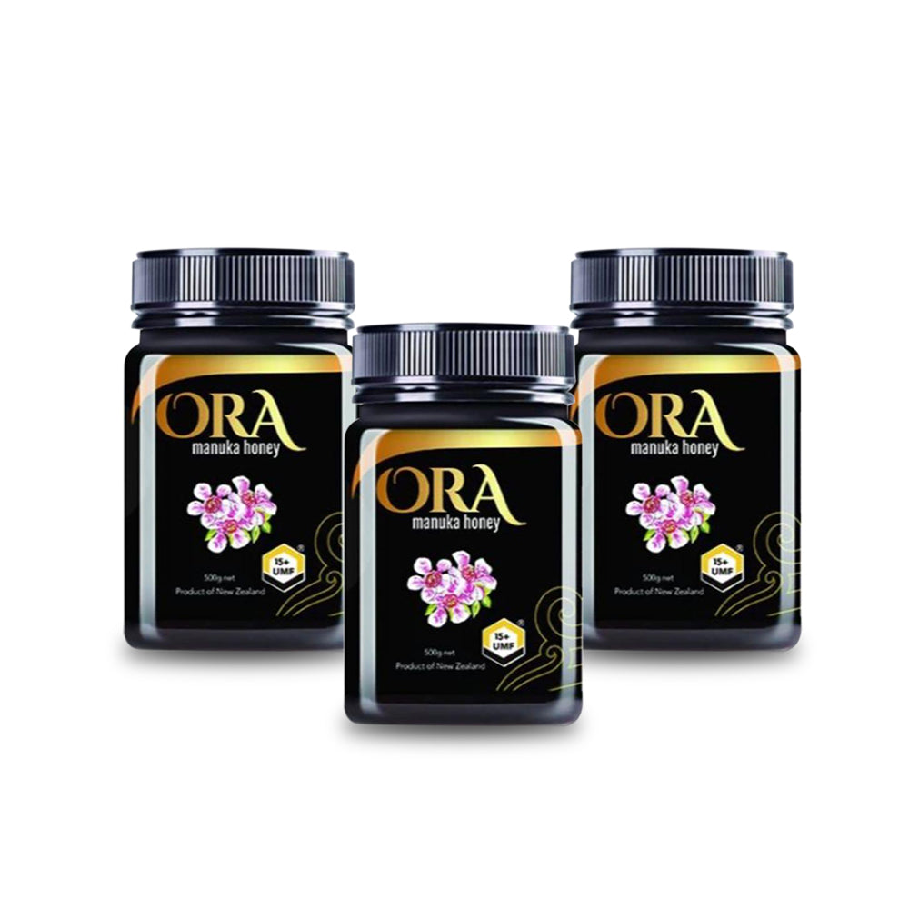 اورا مانوكا 15+ عسل فاخر 250 جم - عبوة من 3 قطع