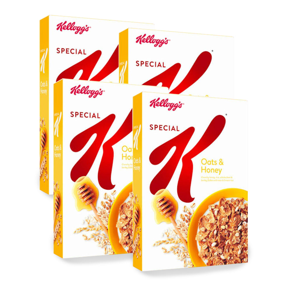 كيلوجز - حبوب الشوفان والعسل الخاصة 420 غ (مجموعة من 4 قطع)