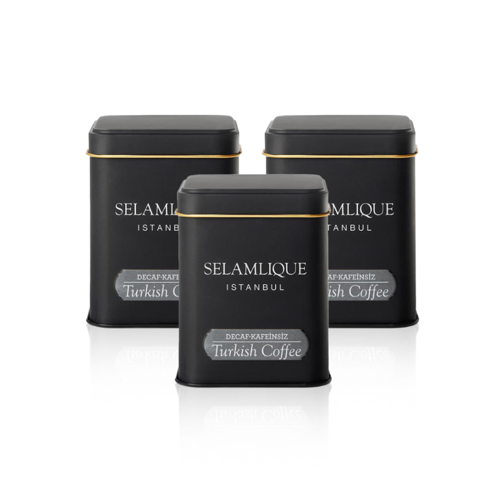قهوة تركية من سلامليك 125 غ - منزوعة الكافيين (مجموعة من 3 علب)