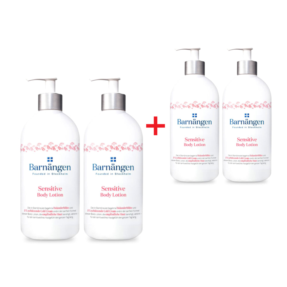 لوشن الجسم للبشرة الحساسة من بارنانجين، 400 مل - 2+2 مجانًا