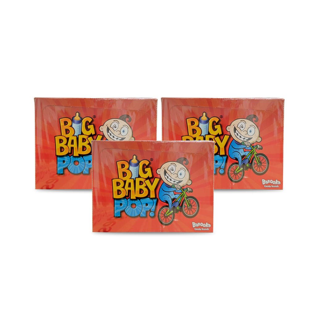Big Baby Pop - Strawberry و Blackcurrant 32g - (حزمة 3)